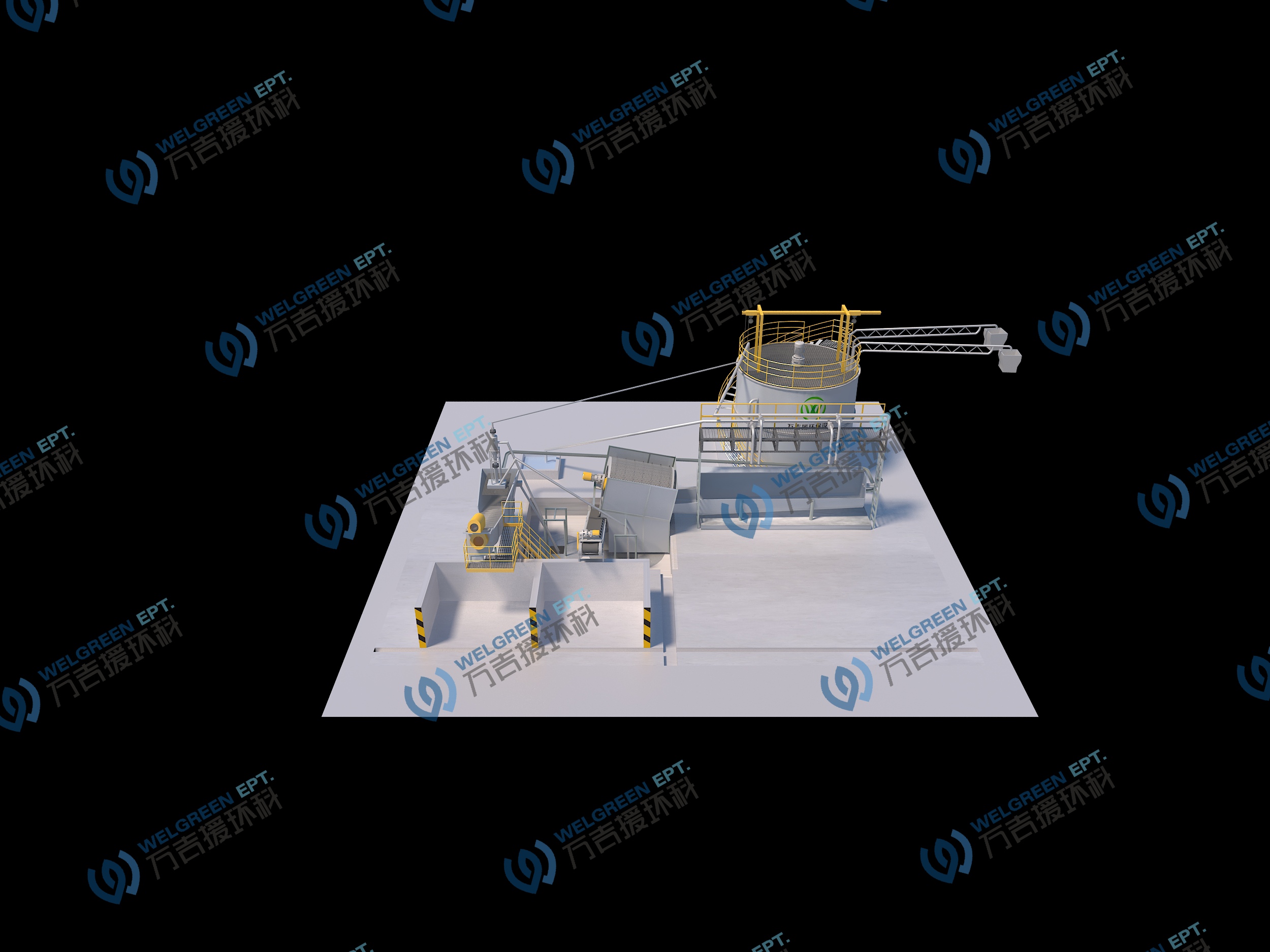 WST-700新拌废弃混凝土回收设备